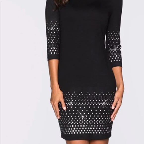 Brand new black sequined dress size 12-14 - Picture 3 of 4